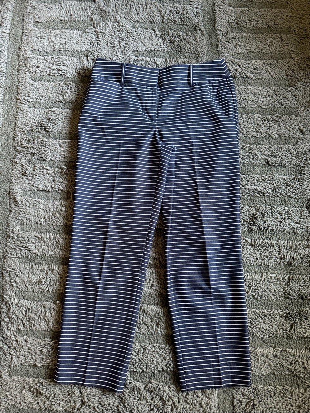 LOFT The Riviera Pant Julie Fit Striped Cropped Pants